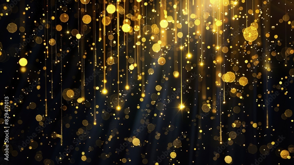 abstract shinny black background with shinny golden sparkling background abstract shinny black background with shinny golden sparkling background