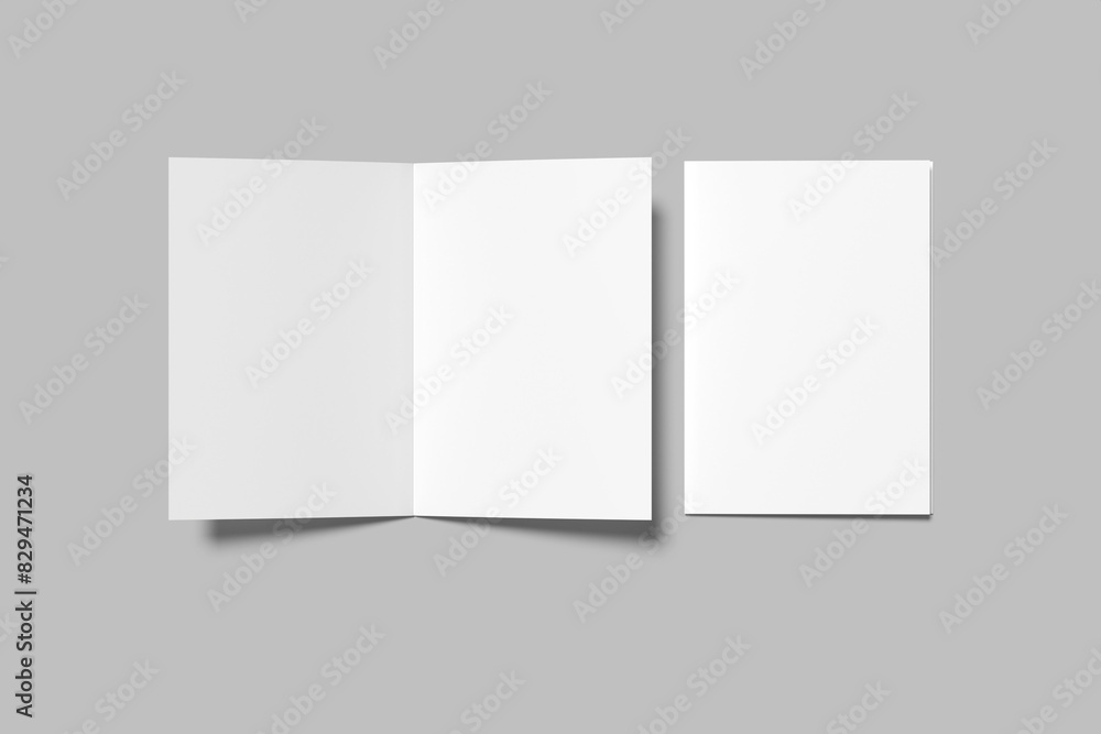 A5 Bifold Brochure Blank Mockup A5 Bifold Brochure Blank Mockup