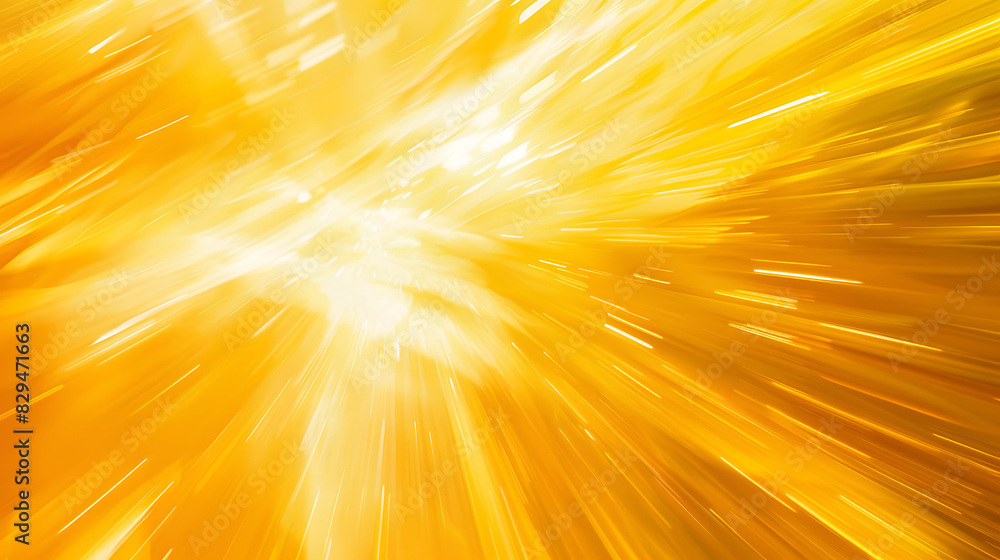 Obraz premium Bright sunny yellow dynamic abstract background. Generative AI.