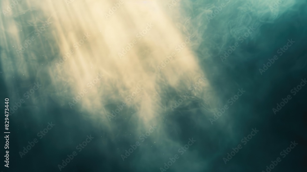 Fototapeta premium A minimalist abstract background with light rays softly breaking through a gentle haze, creating a peaceful ambiance, no people