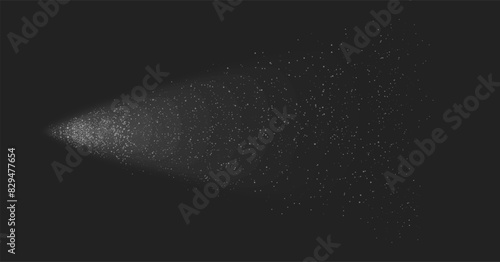 Water spray effect, realistic cosmetic mist, transparent atomizer splash. spraying water in spray bottle