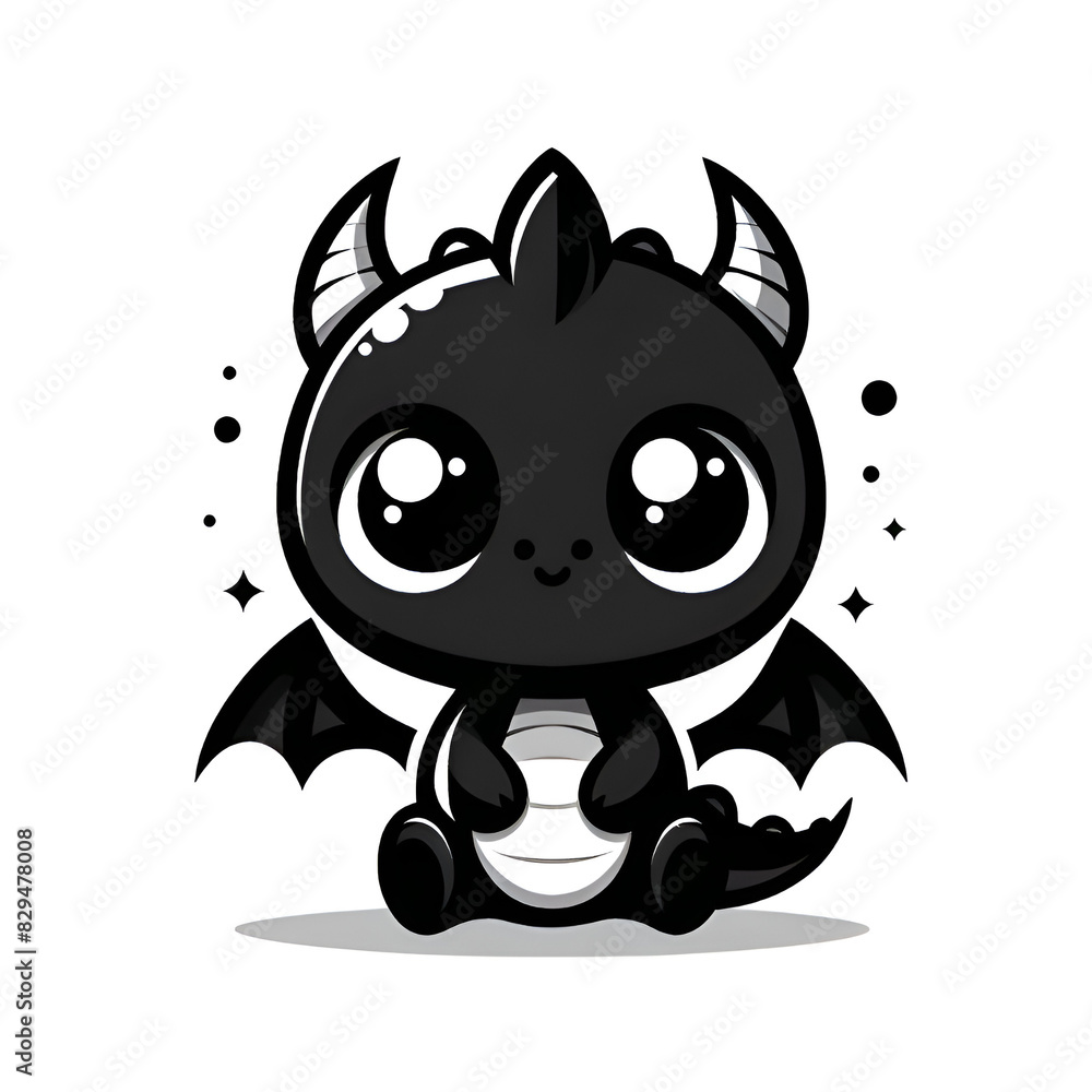 Fototapeta premium Happy Baby Dragon 