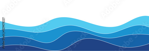abstract blue wave background