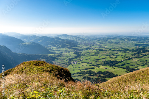 Switzerland, View from Hoher Kasten mountain in summer photo