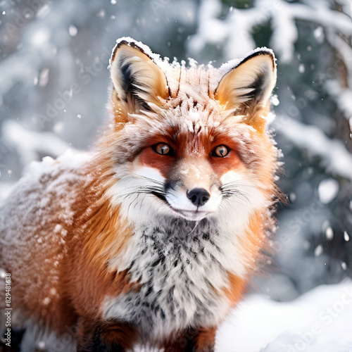 red fox in snow fox, animal, red, snow, red fox, wildlife, winter, mammal, fur, wild, nature, vulpes vulpes, predator, vulpes, hunting, white, carnivore, forest, canine, hunt, cute, cold, creature,  © Rimsha