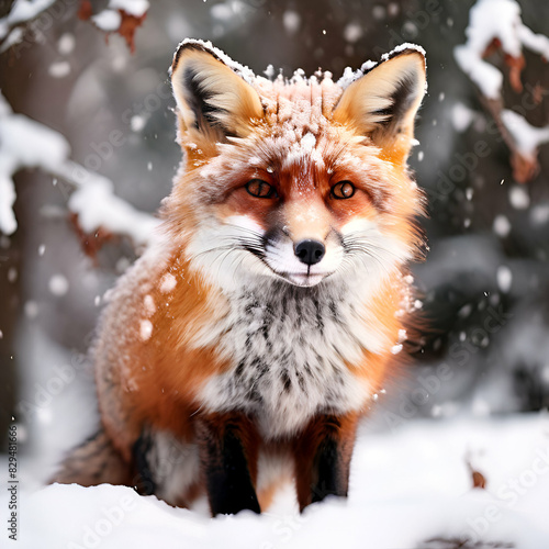 red fox in snow fox  animal  red  snow  red fox  wildlife  winter  mammal  fur  wild  nature  vulpes vulpes  predator  vulpes  hunting  white  carnivore  forest  canine  hunt  cute  cold  creature  