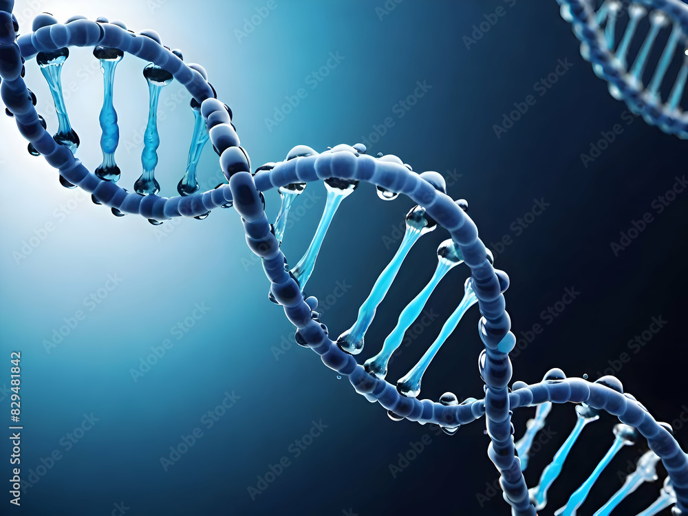 DNA helix Water-scientific design DNA helix Water-scientific design