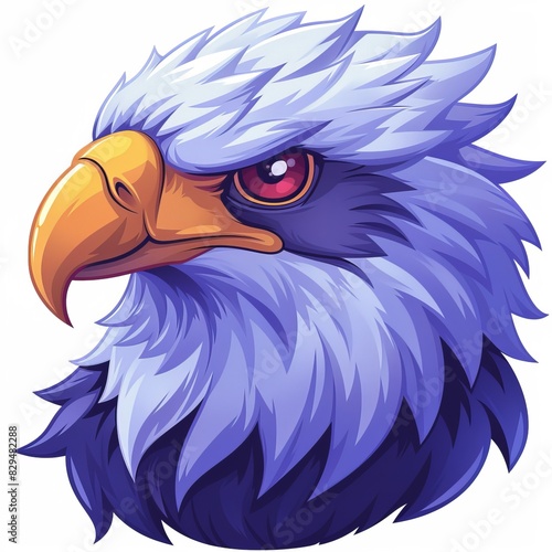 In this eagle cartoon, the character swoops down with talons extended, embodying the spirit of power and precision.