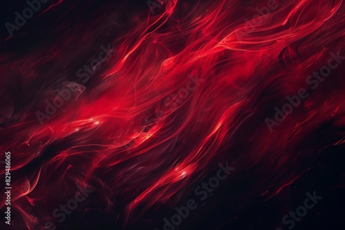 Red Wavy Satin glass Background Neon Lighting red abstract background with curves and a light red background. - Generative AI. Beautiful simple AI generated image in 4K, unique.