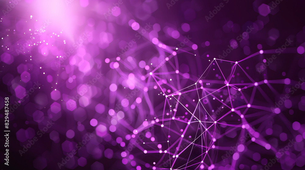 Purple technology network abstract background Purple technology network abstract background
