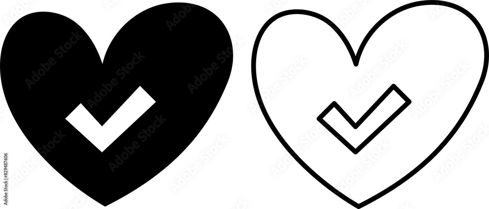 love check icon, vector element for design love check icon, vector element for design