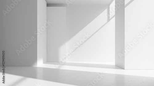 A pure white background with a slight shadow effect at the corners, giving a sense of depth and dimension © Lcs