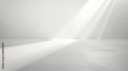 A pure white background with a soft, diffused light effect, creating a calm and serene atmosphere photo