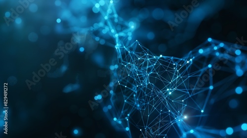 Mesmerizing Light Effect on Abstract Technology Background