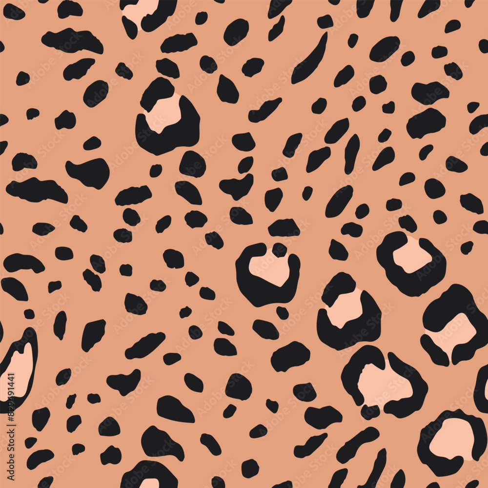 Abstract modern leopard seamless pattern. Animals trendy background. Color decorative vector stock illustration for print, card, postcard, fabric, textile. Modern ornament of stylized skin Abstract modern leopard seamless pattern. Animals trendy background. Color decorative vector stock illustration for print, card, postcard, fabric, textile. Modern ornament of stylized skin