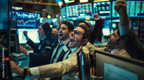 Triumphant Traders, Celebrating Success on the Stock Exchange