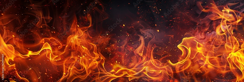 Untamed Beauty of Fiery Waves Untamed Beauty of Fiery Waves