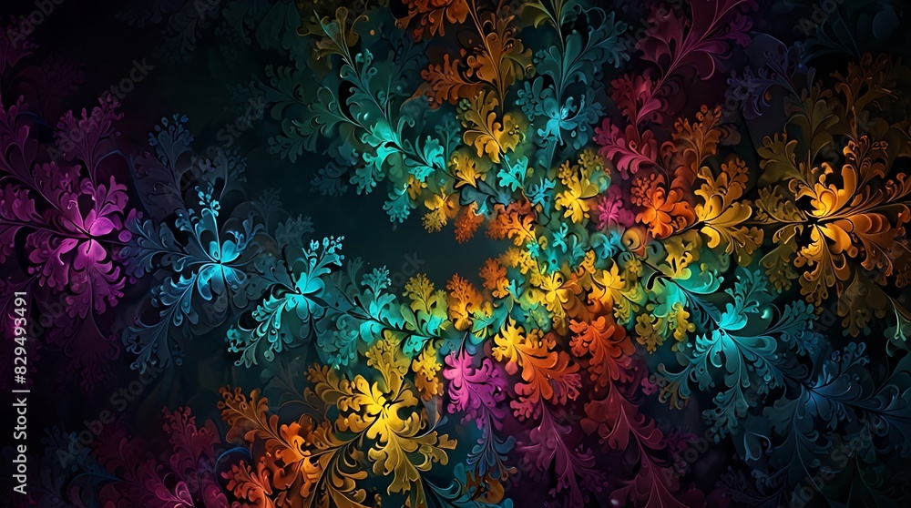 variety of small, colorful flowers with a dark background variety of small, colorful flowers with a dark background