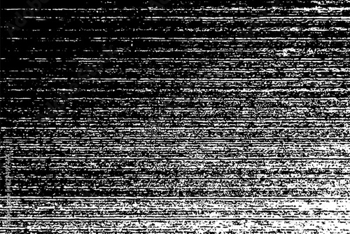 Worn black and white grunge texture. Distress paper overlay. Dark grainy texture background. Dust overlay textured. Grain noise particles. Weathered effect. Torn graininess pattern. Vector, EPS 10.	
