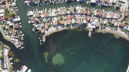 Aerial view of Chengene Skele - Fishing Village (Ribarsko Selishte) near city of Burgas, Bulgaria  photo