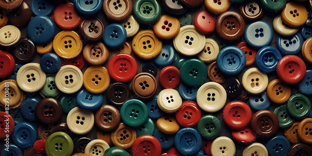 Fototapeta premium Buttons of various colors