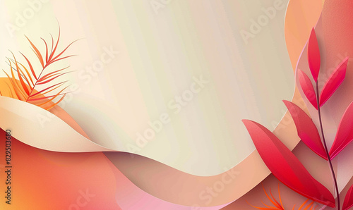 Abstract clean and colorful wavy background for presentation template