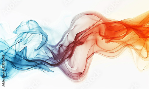 Abstract clean and colorful wavy background for presentation template