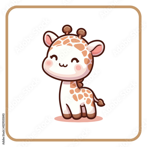 cute giraffe, coloring book