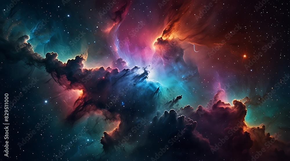 Obraz premium nebula, which is a large cloud of gas and dust in space
