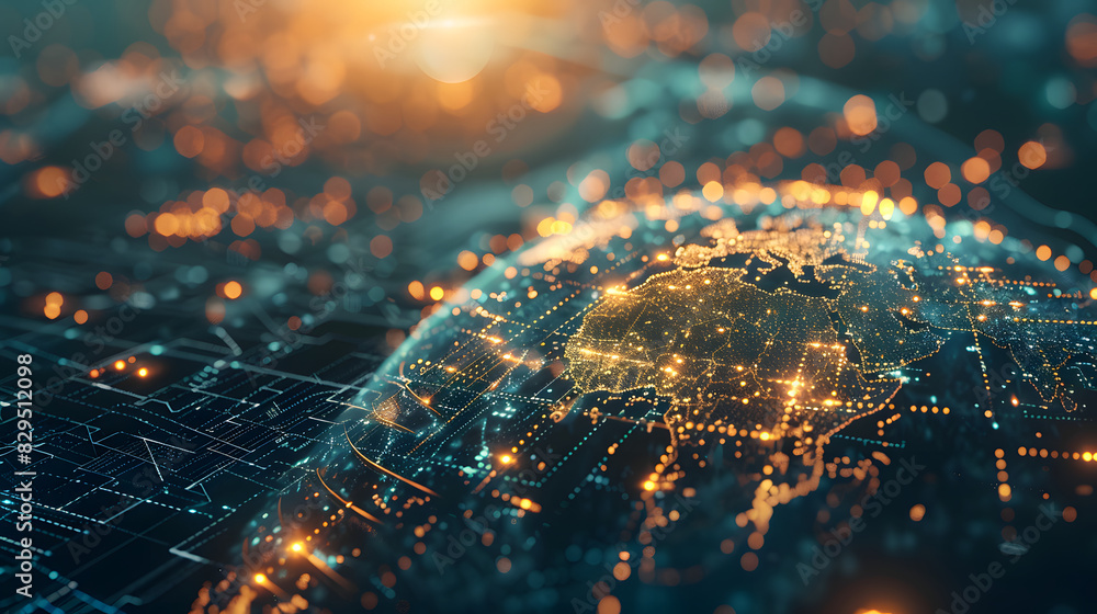 Concept general virtual money, banner Abstract business crypto technology. Metaverse digital world planet cyber Earth Concept general virtual money, banner Abstract business crypto technology. Metaverse digital world planet cyber Earth