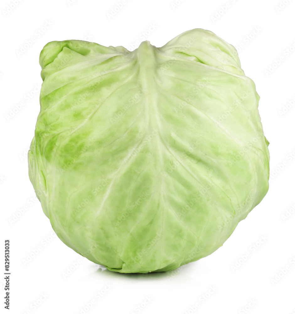 Cabbage isolated on a white background Cabbage isolated on a white background