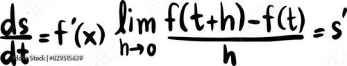 calculus rules math handwritten 