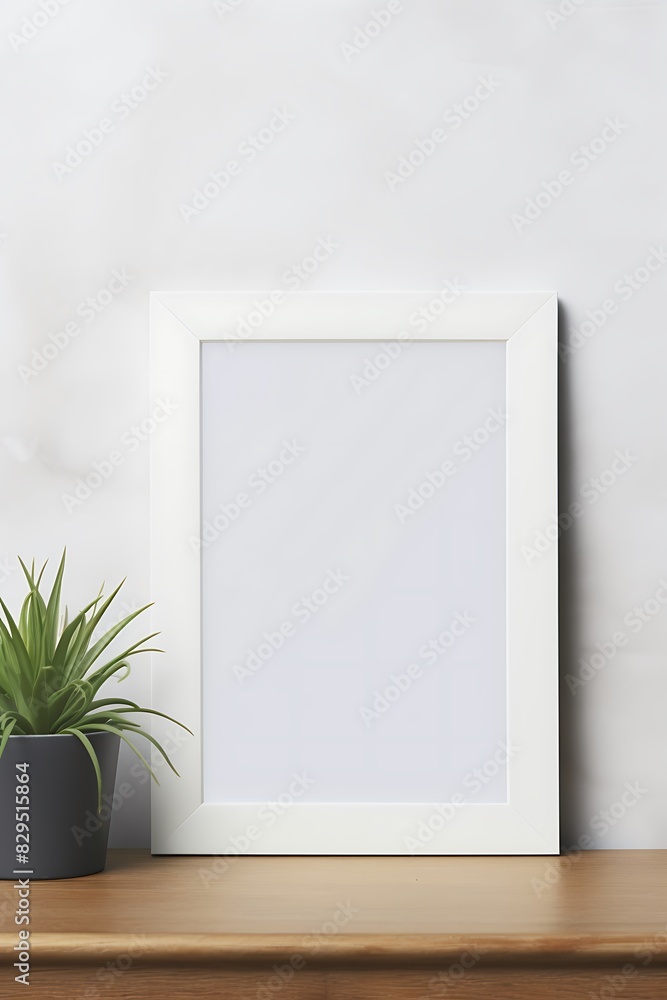 Blank frame mock up interior background, 3d rendering. Empty brown border for painting image or photo mockup, side view. Clear wooden decorative Blank frame mock up interior background, 3d rendering. Empty brown border for painting image or photo mockup, side view. Clear wooden decorative