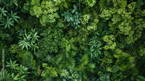 Lush green abstracts in natural serenity