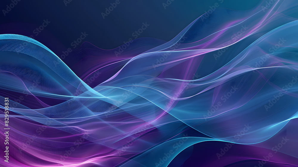 Fototapeta premium indigo navy blue gradient bright light and glow texture background. Generative AI.