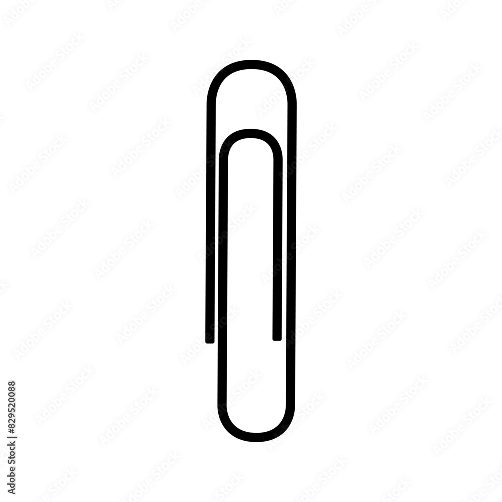 Paperclip icon vector. Paper clip illustration sign. Clip symbol or logo. Paperclip icon vector. Paper clip illustration sign. Clip symbol or logo.