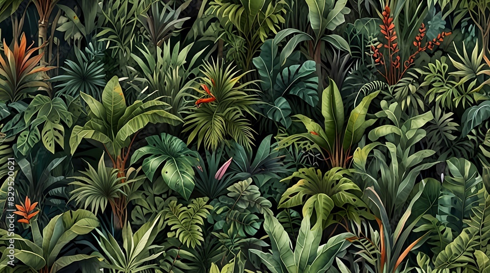 dark green background with a pattern of different types dark green background with a pattern of different types