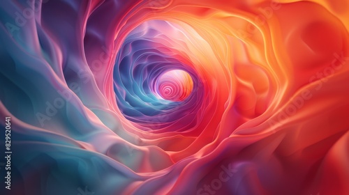 An anamorphic lens effect gives this abstract colorful background a unique twist, making colors bend and warp in fascinating ways. photo