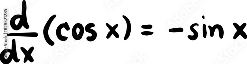 differentiation formulas math handwritten