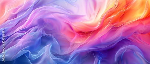 An anamorphic lens turns this abstract colorful background into a dynamic  twisting landscape of vivid color and shape.