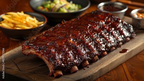 Mouthwatering ribs and brisket are slowcooked with a special blend of es resulting in a tender meltinyourmouth texture. photo