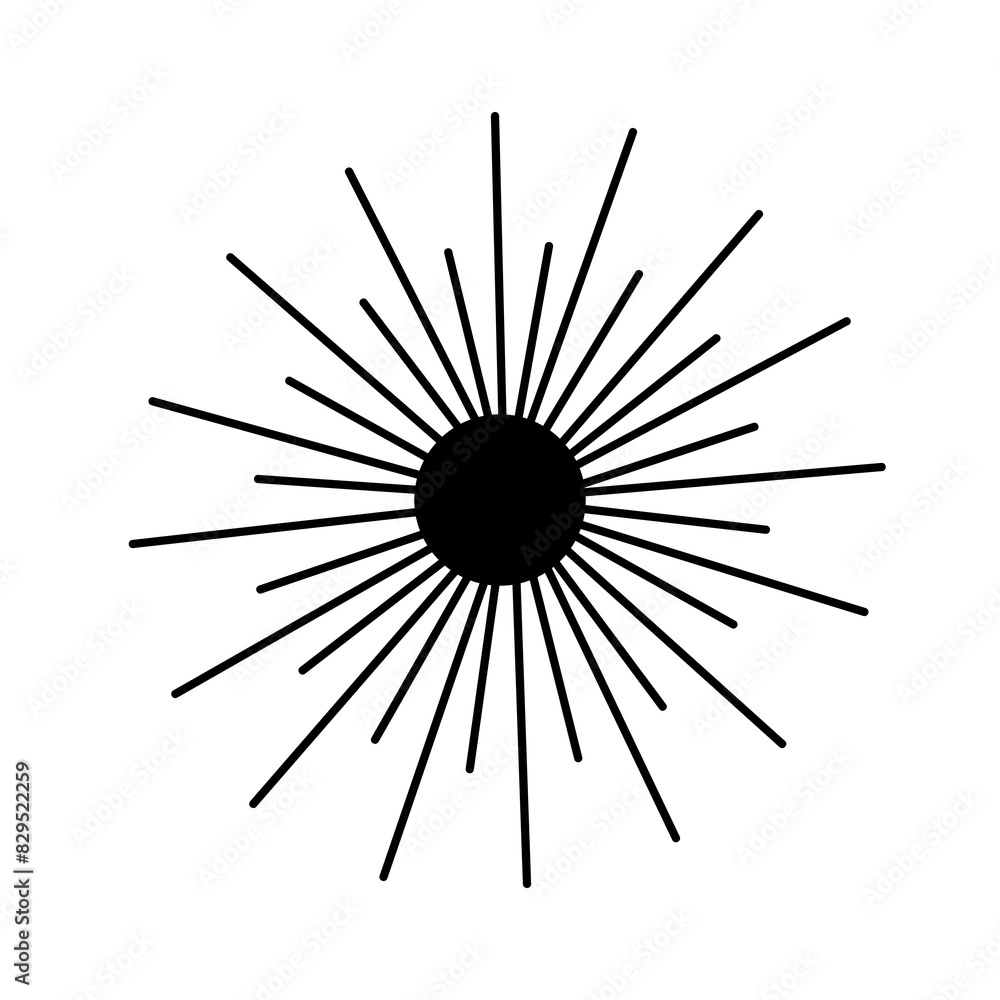 Obraz premium black and white explosion