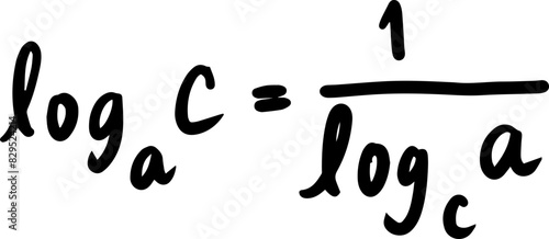 logarithm formulas math handwritten