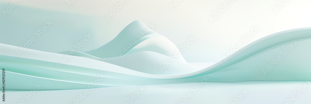 green, white gradient, curved shape, white background, 3d render, simple shapes, in the style of simple, minimal, blue lightaspect ratio 3:1 for banner, landing page, blog, website BG green, white gradient, curved shape, white background, 3d render, simple shapes, in the style of simple, minimal, blue lightaspect ratio 3:1 for banner, landing page, blog, website BG