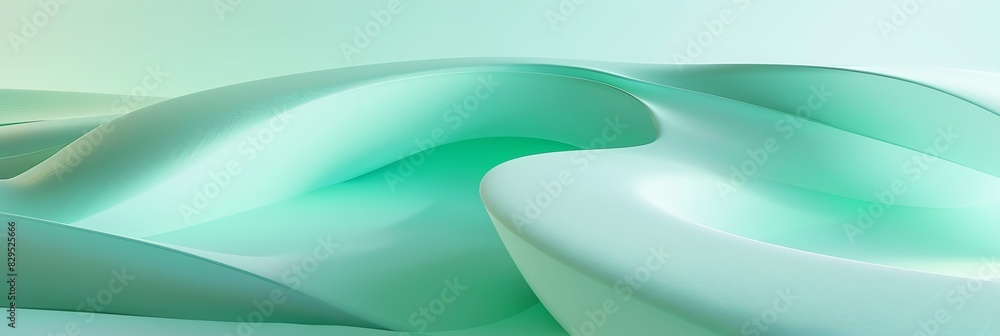 green, white gradient, curved shape, white background, 3d render, simple shapes, in the style of simple, minimal, blue lightaspect ratio 3:1 for banner, landing page, blog, website BG green, white gradient, curved shape, white background, 3d render, simple shapes, in the style of simple, minimal, blue lightaspect ratio 3:1 for banner, landing page, blog, website BG