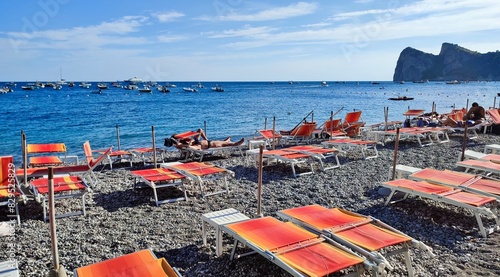 Obraz na płótnie Marina del Cantone - Lido Mary's Beach w salonie