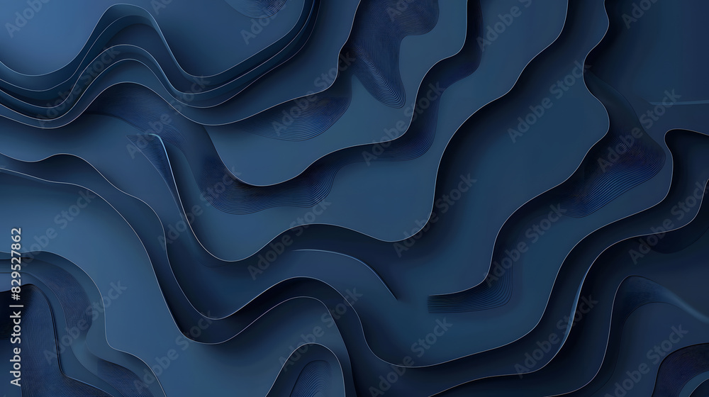Obraz premium Modern abstract gradient dark navy blue background. Generative AI.