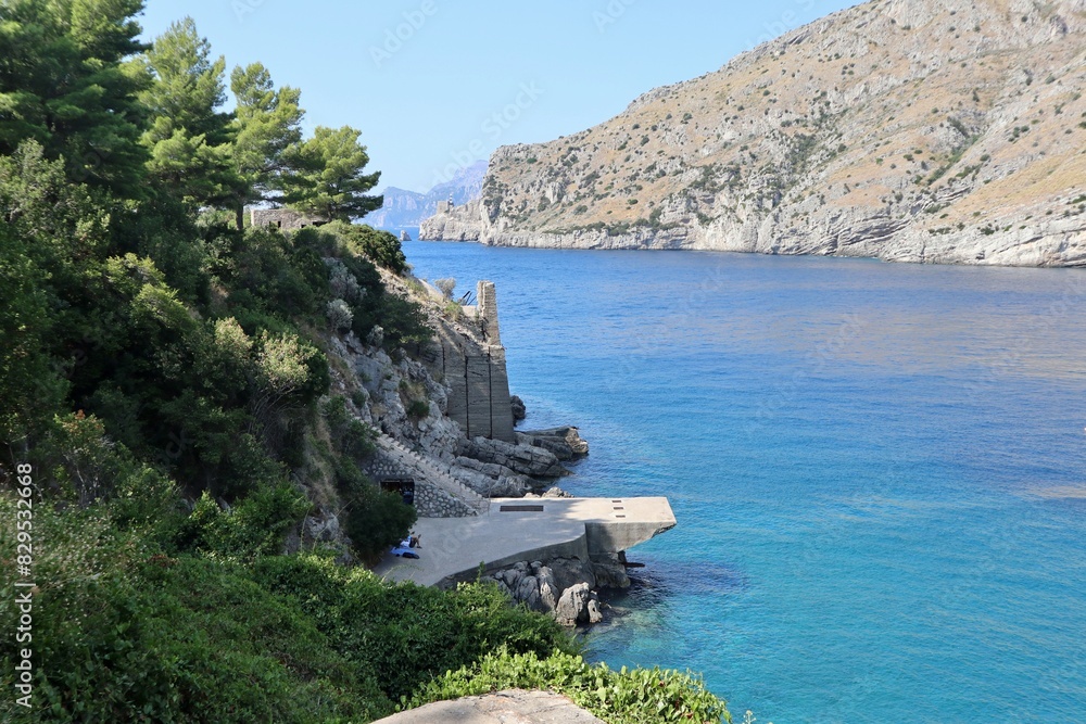Nerano - Piattaforma della ex cava Italsider alla Baia di Ieranto