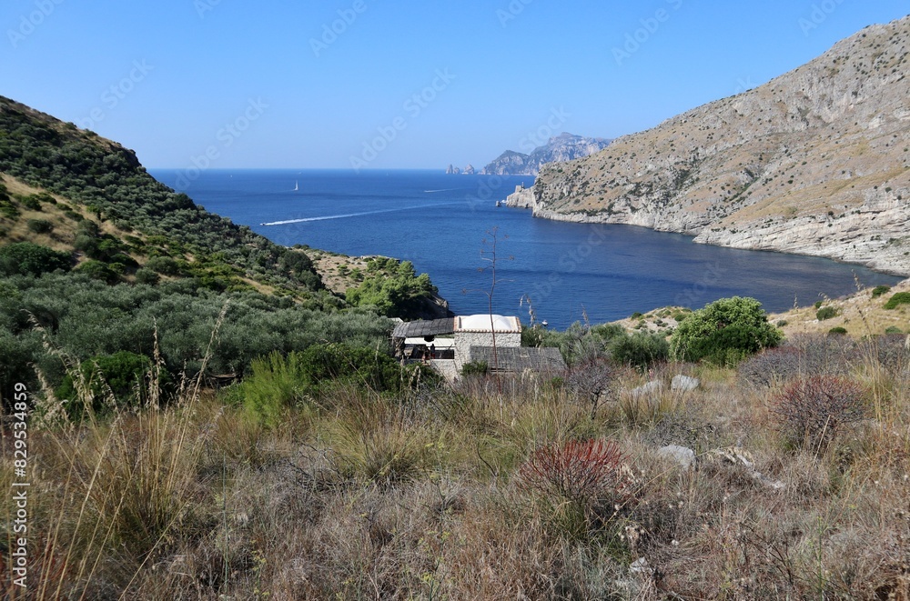 Nerano - Baia di Ieranto dal sentiero di accesso