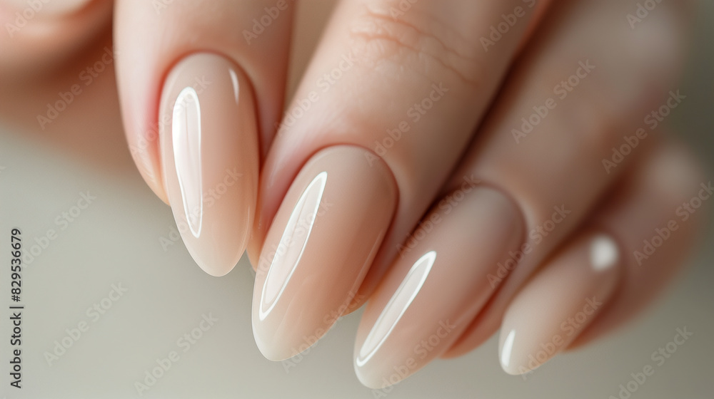 Elegant French Manicure with Glossy White Tips Elegant French Manicure with Glossy White Tips